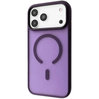 Накладка Matte Color with Magnetic для iPhone 17 Pro Max - темно-фіолетовий Накладка Matte Color with Magnetic для iPhone 17 Pro Max - темно-фіолетовий