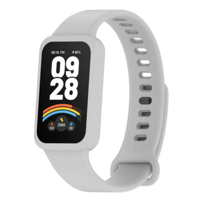 Ремінець для Xiaomi Redmi Band 3 / Xiaomi Smart 9 Active- сірий