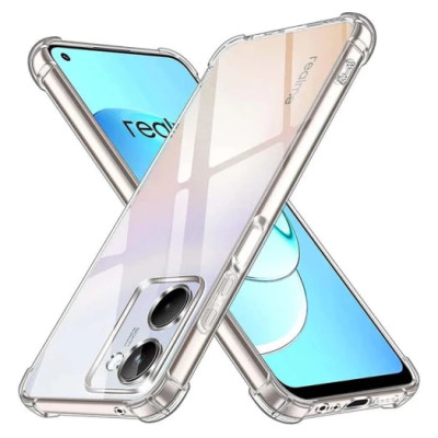 Накладка GETMAN посилені кути для Realme C33- прозорий Накладка GETMAN посилені кути для Realme C33- прозорий