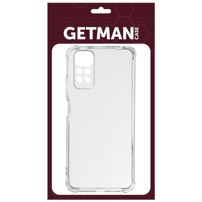 Накладка GETMAN посилені кути для Xiaomi Mi 10T / Mi 10T Pro- прозорий Накладка GETMAN посилені кути для Xiaomi Mi 10T / Mi 10T Pro- прозорий
