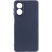 Накладка (з мікрофіброю) Silicone Cover Lakshmi Full Camera (A) для Oppo A17- темно-синій