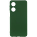 Накладка (з мікрофіброю) Silicone Cover Lakshmi Full Camera (A) для Oppo A38 / A18- темно-зелений