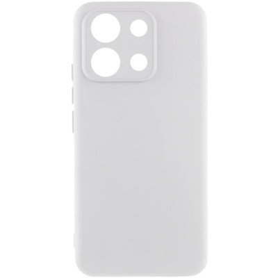 Накладка (з мікрофіброю) Silicone Cover Lakshmi Full Camera для Xiaomi Redmi 15C (UA/Europe 173mm)- білий