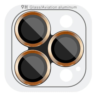 Скло захисне Metal Classic на камеру для iPhone 17 Pro / 17 pro Max- помаранчевий