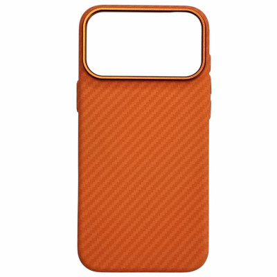 Накладка Piblue Magentic Magnetic (PL-49) Carbon для IPhone 17 Pro Max- помаранчевий