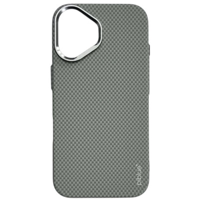 Накладка Piblue Magentic Magnetic (PL-99) Carbon nanofiber для iPhone 16- титановий сірий