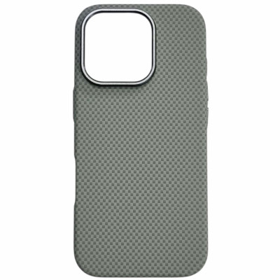 Накладка Piblue Magentic Magnetic (PL-99) Carbon nanofiber для iPhone 16 Pro- титановий сірий Накладка Piblue Magentic Magnetic (PL-99) Carbon nanofiber для iPhone 16 Pro- титановий сірий