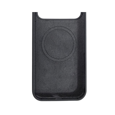Накладка (з мікрофіброю) Silk with Magnetic для iPhone 11- темно-сірий