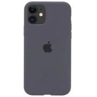 Накладка (з мікрофіброю) Silk with Magnetic для iPhone 11- темно-сірий