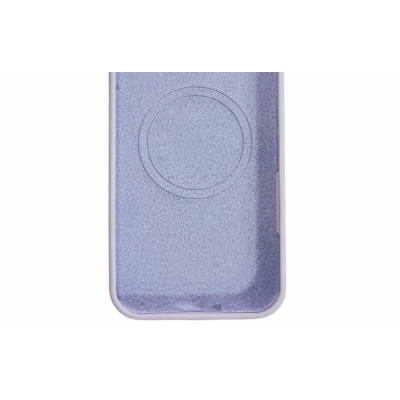 Накладка (з мікрофіброю) Silk with Magnetic для iPhone 17- лавандовий