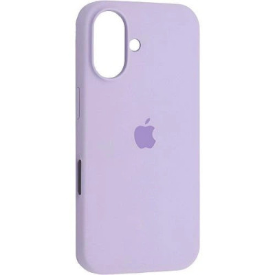 Накладка (з мікрофіброю) Silk with Magnetic для iPhone 17- лавандовий