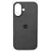 Накладка (з мікрофіброю) Silk with Magnetic для iPhone 17- темно-сірий