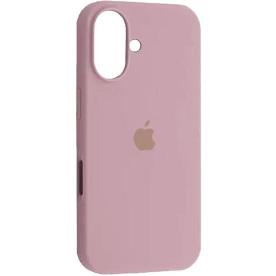 Накладка (з мікрофіброю) Silk with Magnetic для iPhone 17- пастельно-рожевий