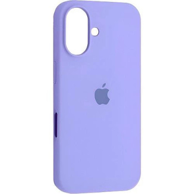 Накладка (з мікрофіброю) Silk with Magnetic для iPhone 17- бузковий