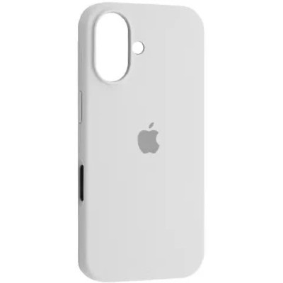 Накладка (з мікрофіброю) Silk with Magnetic для iPhone 17- білий