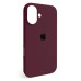 Накладка (з мікрофіброю) Silk with Magnetic для iPhone 17- сливовий
