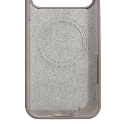 Накладка (з мікрофіброю) Silk with Magnetic для iPhone 17 Air- рожевий пісок