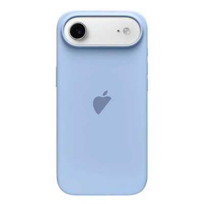 Накладка (з мікрофіброю) Silk with Magnetic для iPhone 17 Air- бузково блакитний