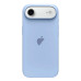 Накладка (з мікрофіброю) Silk with Magnetic для iPhone 17 Air- бузково блакитний