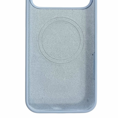 Накладка (з мікрофіброю) Silk with Magnetic для iPhone 17 Air- бузково блакитний