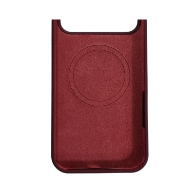 Накладка (з мікрофіброю) Silk with Magnetic для iPhone 17 Air- сливовий