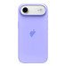 Накладка (з мікрофіброю) Silk with Magnetic для iPhone 17 Air- бузковий