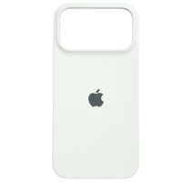 Накладка (з мікрофіброю) Silk with Magnetic для iPhone 17 Pro- білий