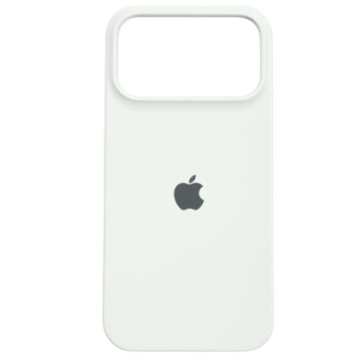 Накладка (з мікрофіброю) Silk with Magnetic для iPhone 17 Pro- білий
