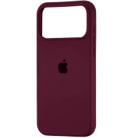 Накладка (з мікрофіброю) Silk with Magnetic для iPhone 17 Pro- сливовий