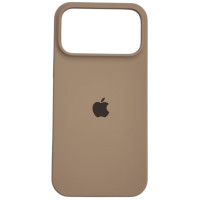 Накладка (з мікрофіброю) Silk with Magnetic для iPhone 17 Pro- золото пустелі