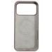 Накладка (з мікрофіброю) Silk with Magnetic для iPhone 17 Pro- рожевий пісок
