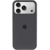 Накладка (з мікрофіброю) Silk with Magnetic для iPhone 17 Pro Max- темно-сірий