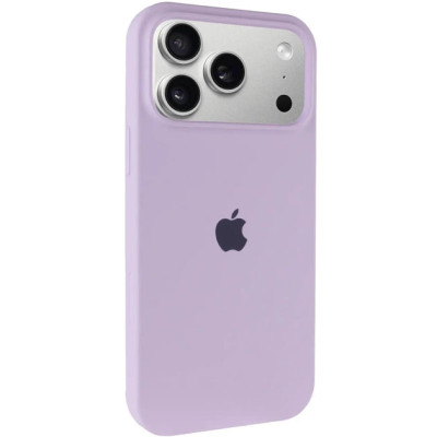 Накладка (з мікрофіброю) Silk with Magnetic для iPhone 17 Pro Max- лавандовий