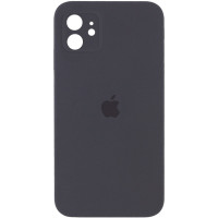 Накладка (з мікрофіброю) Silk Full Camera для iPhone 12- темно-сірий