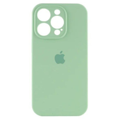 Накладка (з мікрофіброю) Silk Full Camera для iPhone 15 Pro Max- фісташковий