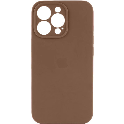 Накладка (з мікрофіброю) Silk Full Camera для iPhone 16 Pro Max- коричневий