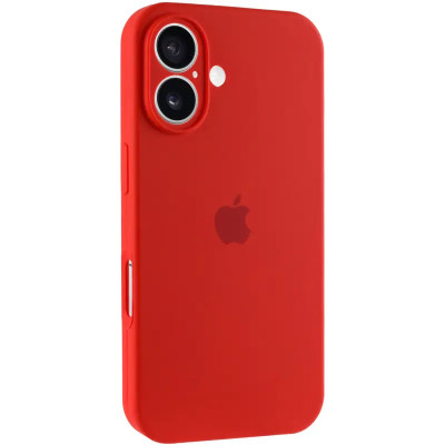 Накладка (з мікрофіброю) Silk Full Camera для iPhone 17- червоний