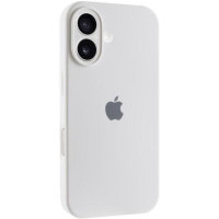 Накладка (з мікрофіброю) Silk Full Camera для iPhone 17- білий