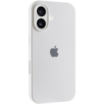 Накладка (з мікрофіброю) Silk Full Camera для iPhone 17- білий