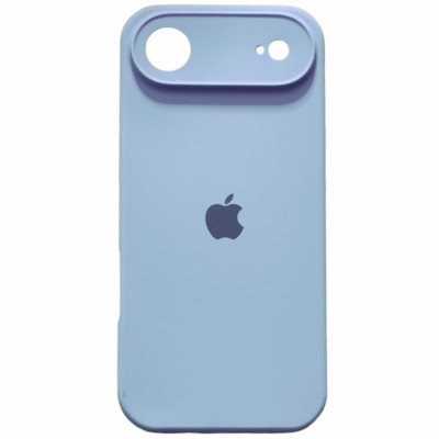 Накладка (з мікрофіброю) Silk Full Camera для iPhone 17 Air- бузково блакитний