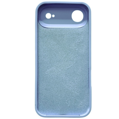 Накладка (з мікрофіброю) Silk Full Camera для iPhone 17 Air- бузково блакитний