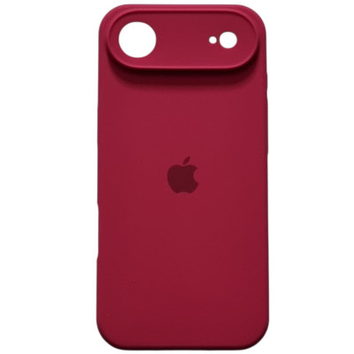 Накладка (з мікрофіброю) Silk Full Camera для iPhone 17 Air- червона троянда