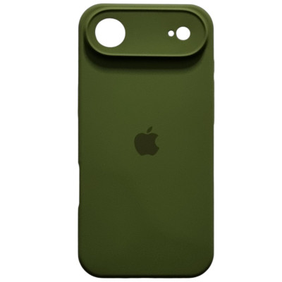 Накладка (з мікрофіброю) Silk Full Camera для iPhone 17 Air- оливковий