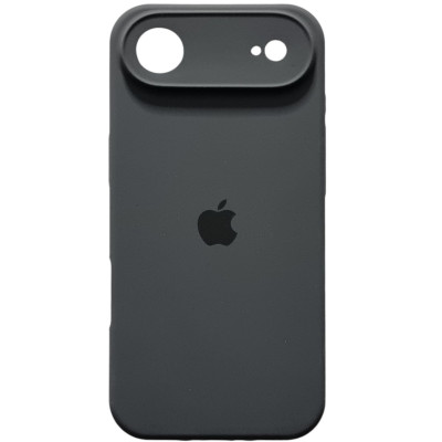 Накладка (з мікрофіброю) Silk Full Camera для iPhone 17 Air- темно-сірий