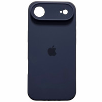 Накладка (з мікрофіброю) Silk Full Camera для iPhone 17 Air- темно-синій