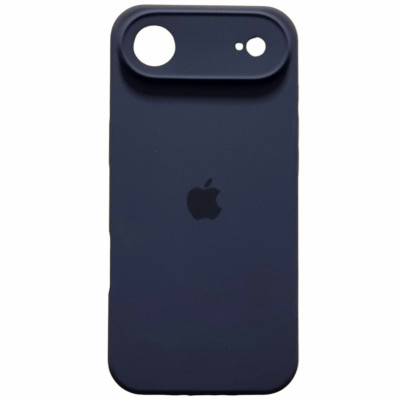 Накладка (з мікрофіброю) Silk Full Camera для iPhone 17 Air- темно-синій