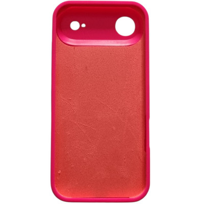 Накладка (з мікрофіброю) Silk Full Camera для iPhone 17 Air- яскраво-рожевий