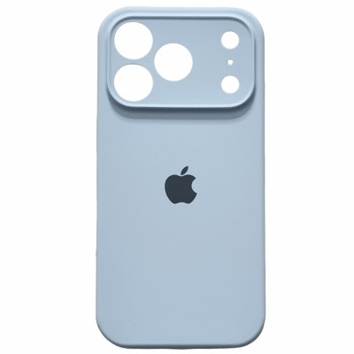 Накладка (з мікрофіброю) Silk Full Camera для iPhone 17 Pro- бузково блакитний