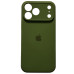 Накладка (з мікрофіброю) Silk Full Camera для iPhone 17 Pro Max- оливковий