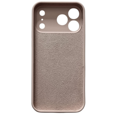 Накладка (з мікрофіброю) Silk Full Camera для iPhone 17 Pro Max- рожевий пісок